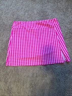 Pink Gingham Women’s Skort - Classic A-Line